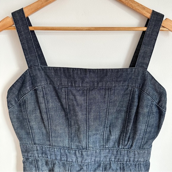 Gap apron denim jeans dress Sz. 12 - Picture 6 of 7